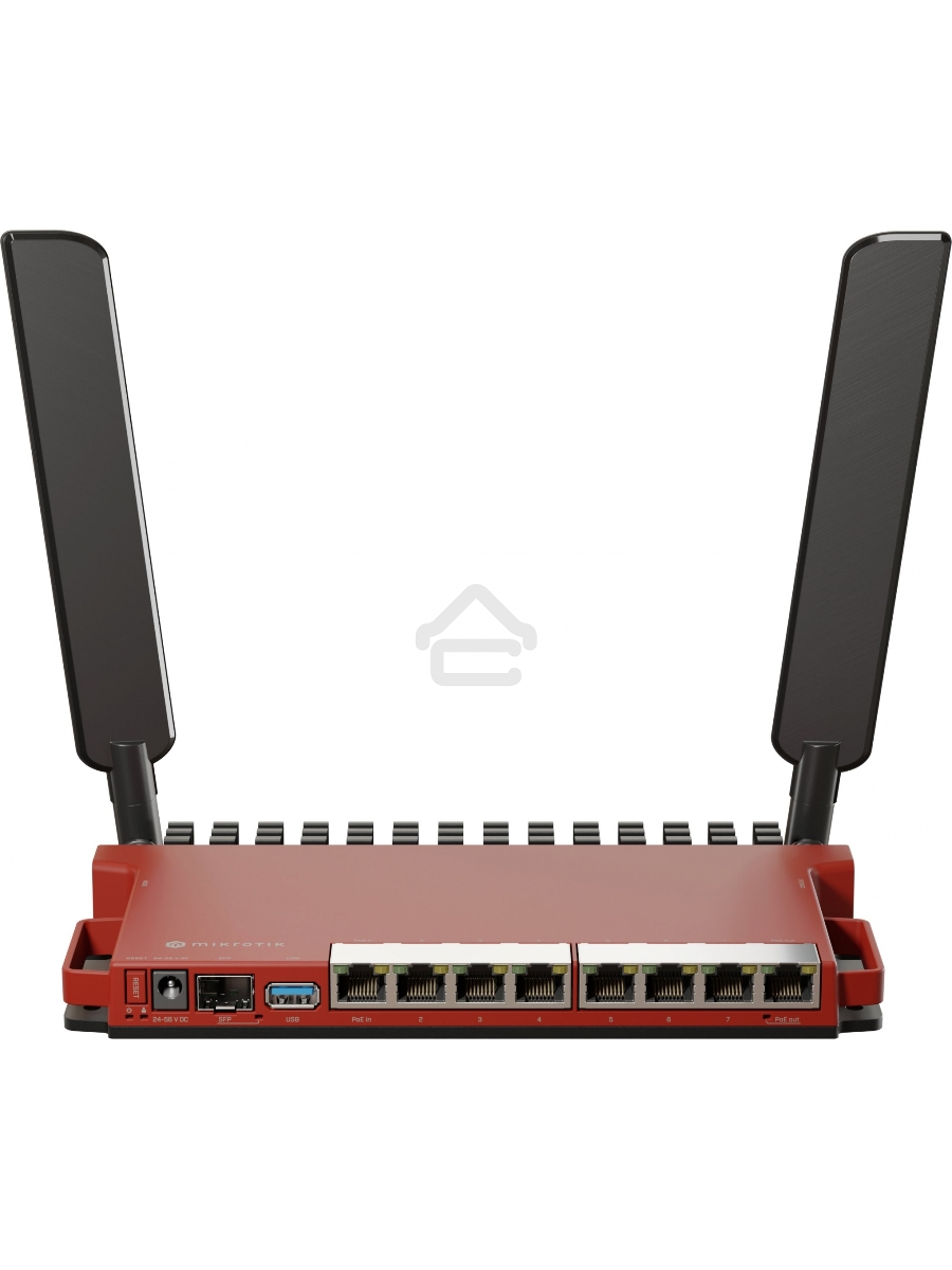 Роутер беспроводной MikroTik L009UiGS-2HaxD-IN AX600 10/100/1000BASE-TX, 2.4Ггц, 8*1Gbit, 1*SFP 2.5Gbit
