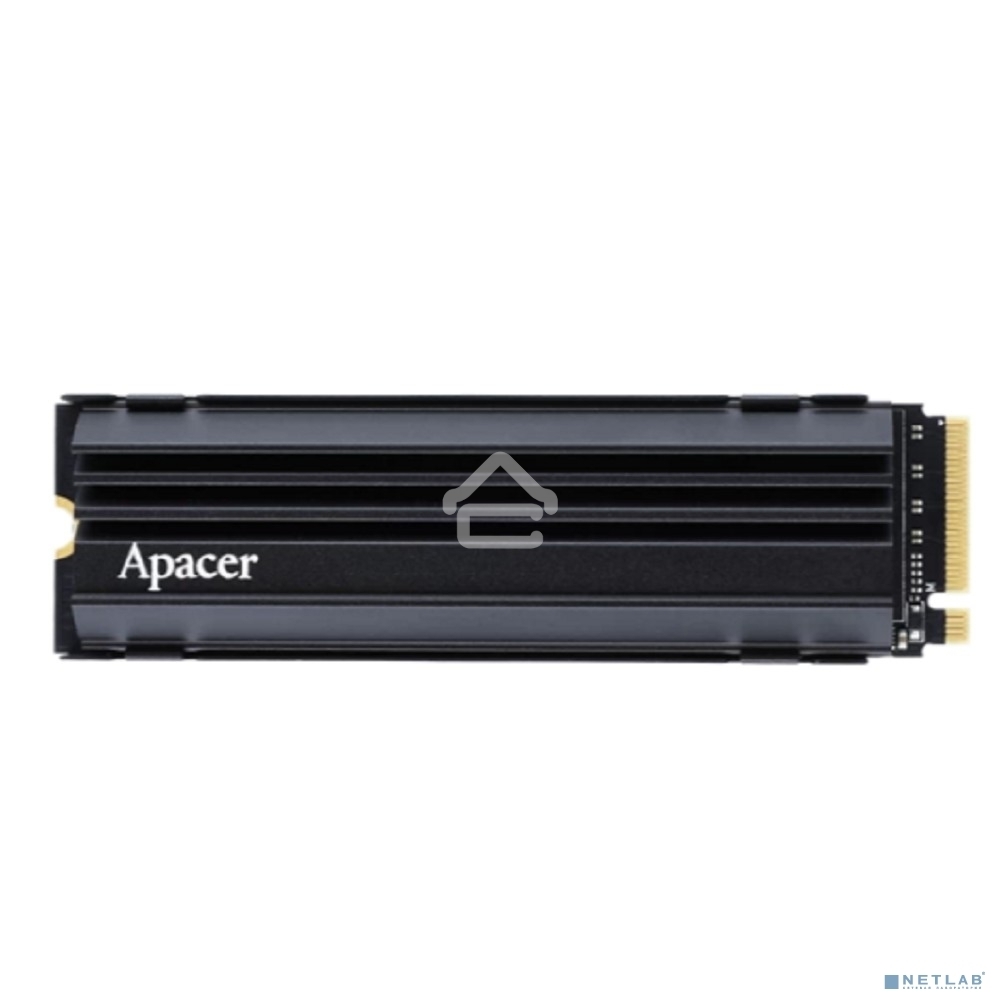 Накопитель SSD Apacer AS2280Q4U, 1Tb, M.2 2280, PCIe 4.0 x4, NVMe, R/W 7300/6000, с радиатором