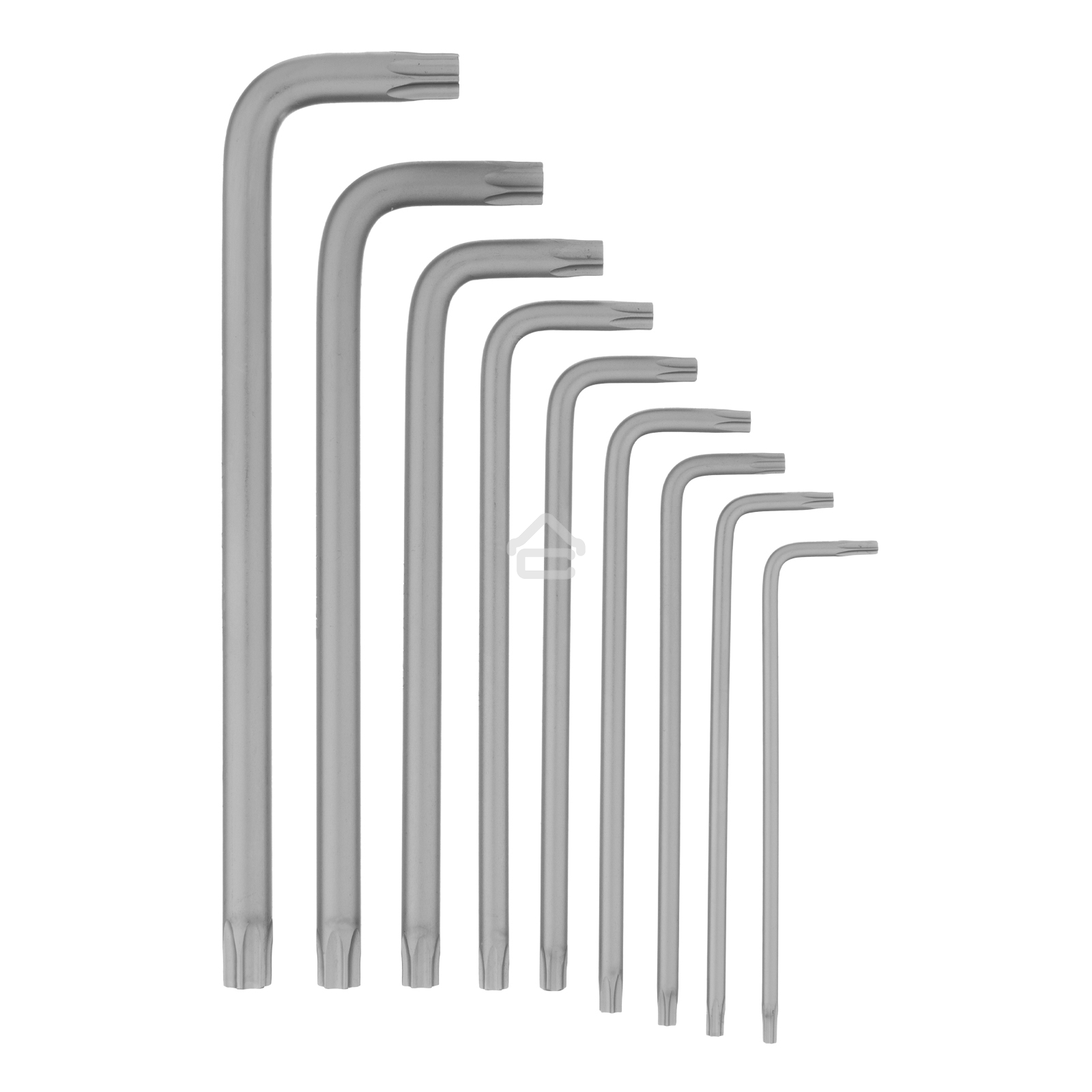 Набор ключей имбусовых Torx-Tempered Сибртех TT10-50, CrV, 9 шт., удлиненные