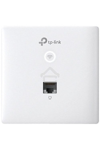Точка доступа TP-Link Omada AC1200 wireless MU-MIMO Gigabit wall-plate Access Point, 1 Gigabit downlink port, 1 gigabit uplink port, 802.3af/at PoE in, wall plate mounting, support standalone mode and controlled by Omada SDN controller (Software/hardware/