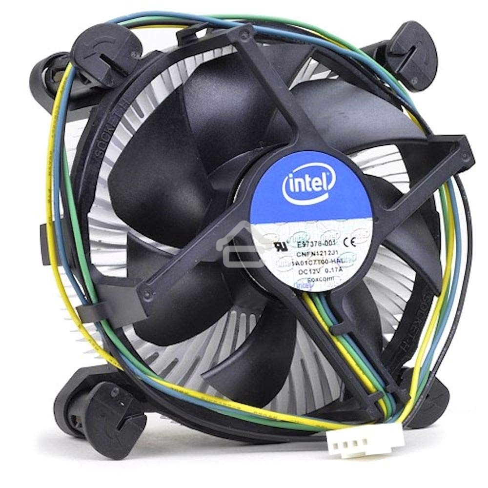 Кулер Intel E97378 серебристый/черный 80мм алюминий+медь 95W 4-pin 45мм