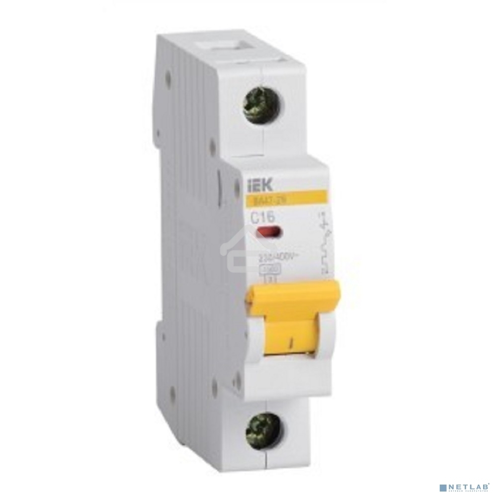 Выключатель автоматический модульный 1п C 10А 4.5кА ВА47-29 ИЭК MVA20-1-010-C
