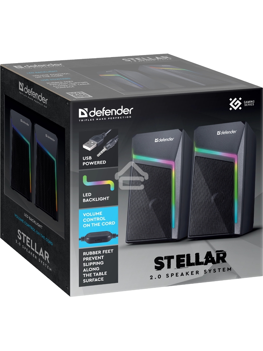 Акустическая система Defender STELLAR  черный 0.67 кг