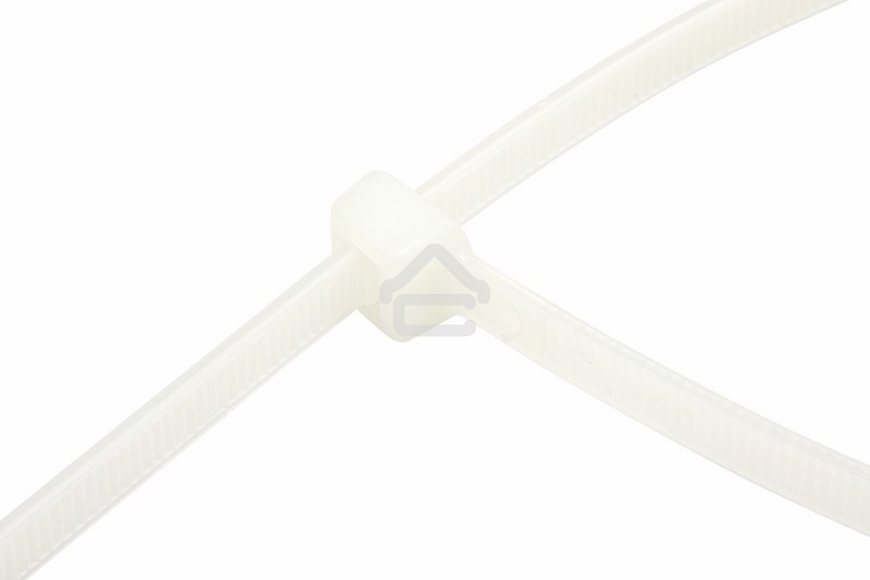 Хомут-стяжка кабельная нейлоновая Rexant 400 x7,6 мм, белая, упаковка 100 шт.