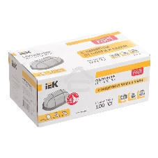 Светильник Iek LNPP0-1202-1-100-K01 НПП1202 белый/овал с реш. 100Вт IP54 ИЭК