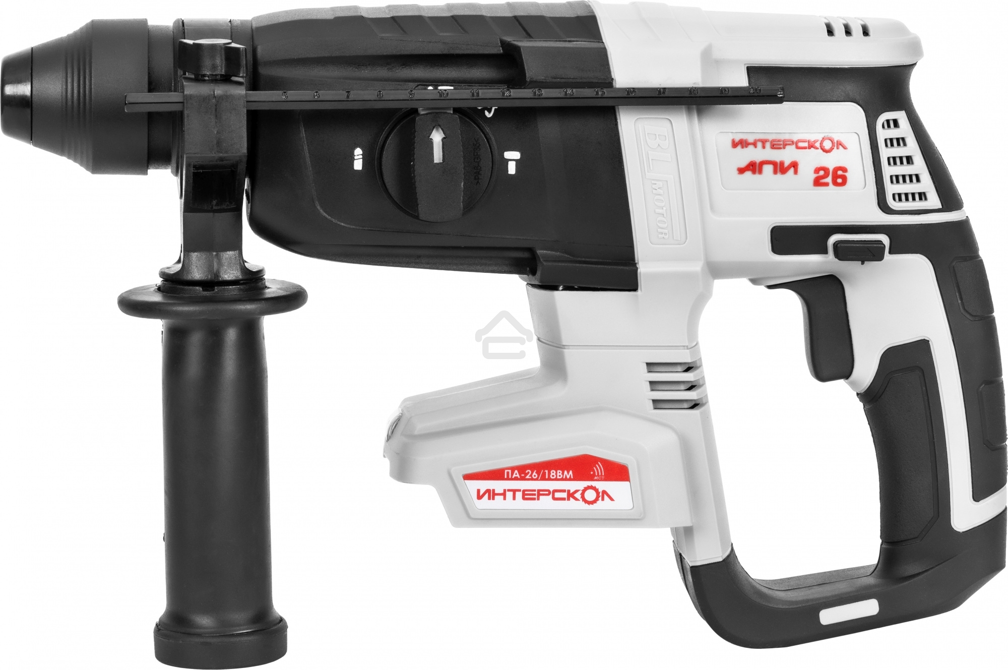 Перфоратор аккумуляторный бесщеточный ПА-26/18ВМ SDS plus Li-ion АПИ (кейс 2 аккум. 2.0А.ч ЗУ) Интерскол 731.2.2.70