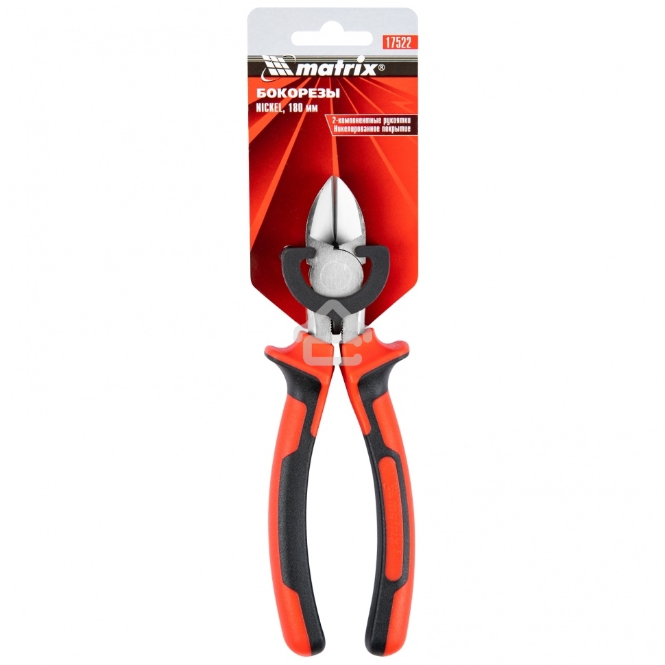 Бокорезы Matrix NICKEL, 180 мм, никелированные, двухкомпонентные рукоятки