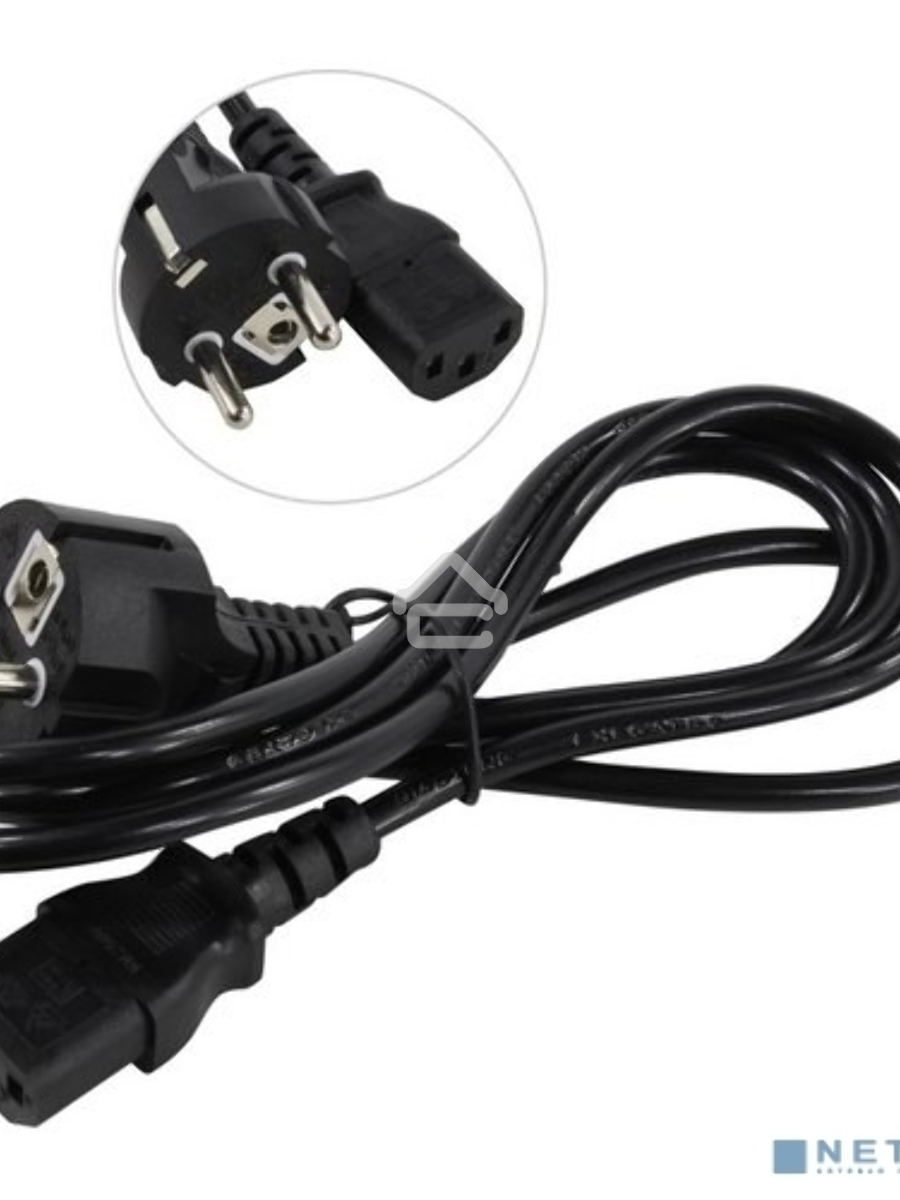 Кабель питания ExeGate Power PC-1,5P (Евровилка Schuko->С13) VDE-250V-3*0.5-CU, 6A, черный, 1.5м