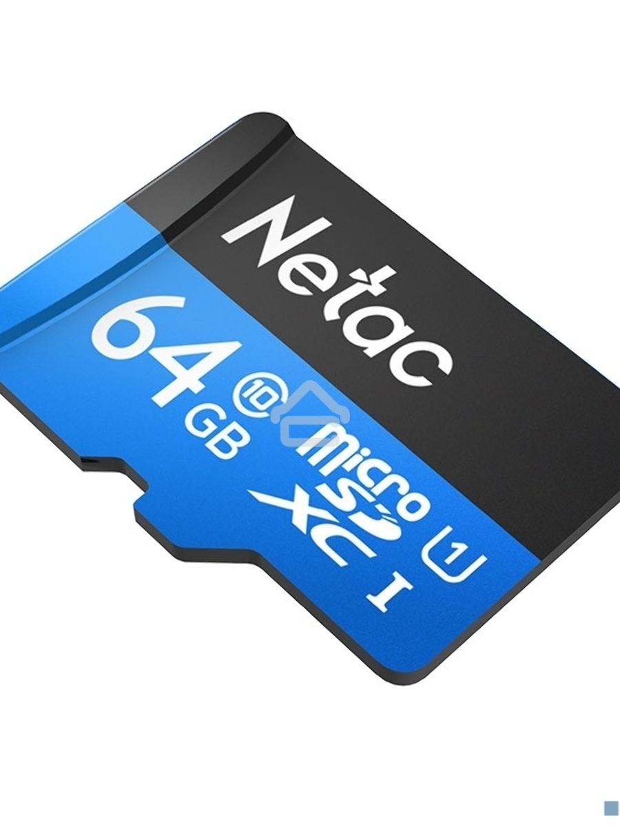 Флеш карта microSDHC 64GB Netac P500 <NT02P500STN-064G-R> (с SD адаптером) 80MB/s