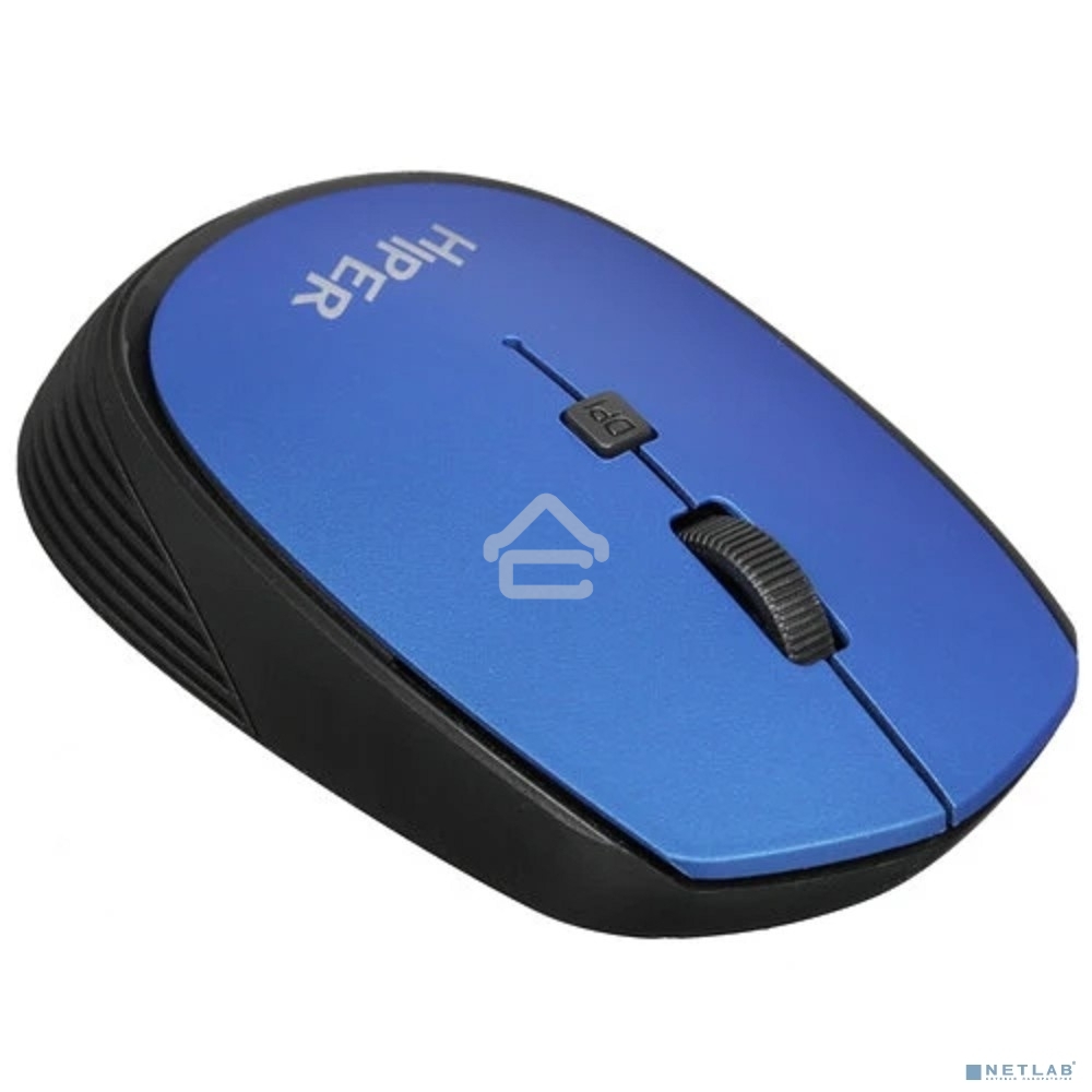Мышь беспроводная HIPER HOMW-083 синий, 1600 dpi, радиоканал, USB, кнопки - 4