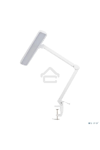 Лампа настольная бестеневая на струбцине REXANT ECO light, 324 SMD LED с диммером, теплый/холодный цвет свечения, белая