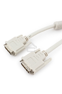Кабель Кабель DVI-D dual link Gembird, 4.5м, 25M/25M, экран, феррит.кольца, пакет CC-DVI2-15