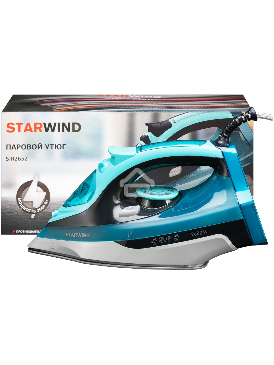 Утюг Starwind SIR2652 2600Вт бирюзовый/черный