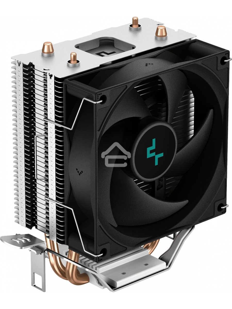 Кулер для процессора DEEPCOOL AG200 черный, 92 мм, алюминий/медь, 3050 об/мин, 30.5 дБ, 4 pin, 100 Вт, 133 мм