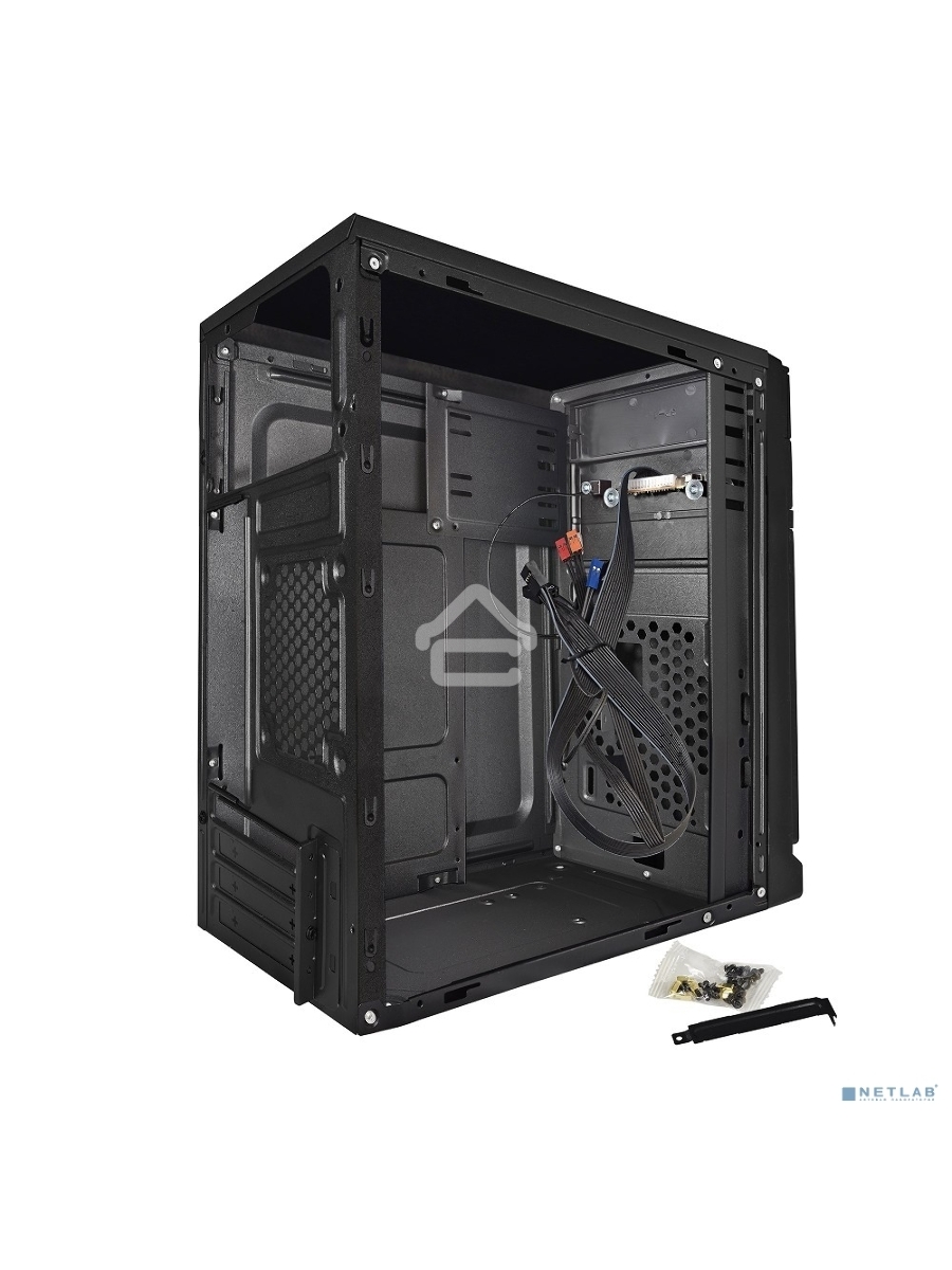 Компьютерный корпус Exegate EX283059RUS  Minitower ExeGate BAA-106 Black, mATX, <AAA450, 80mm>, 2*USB, Audio