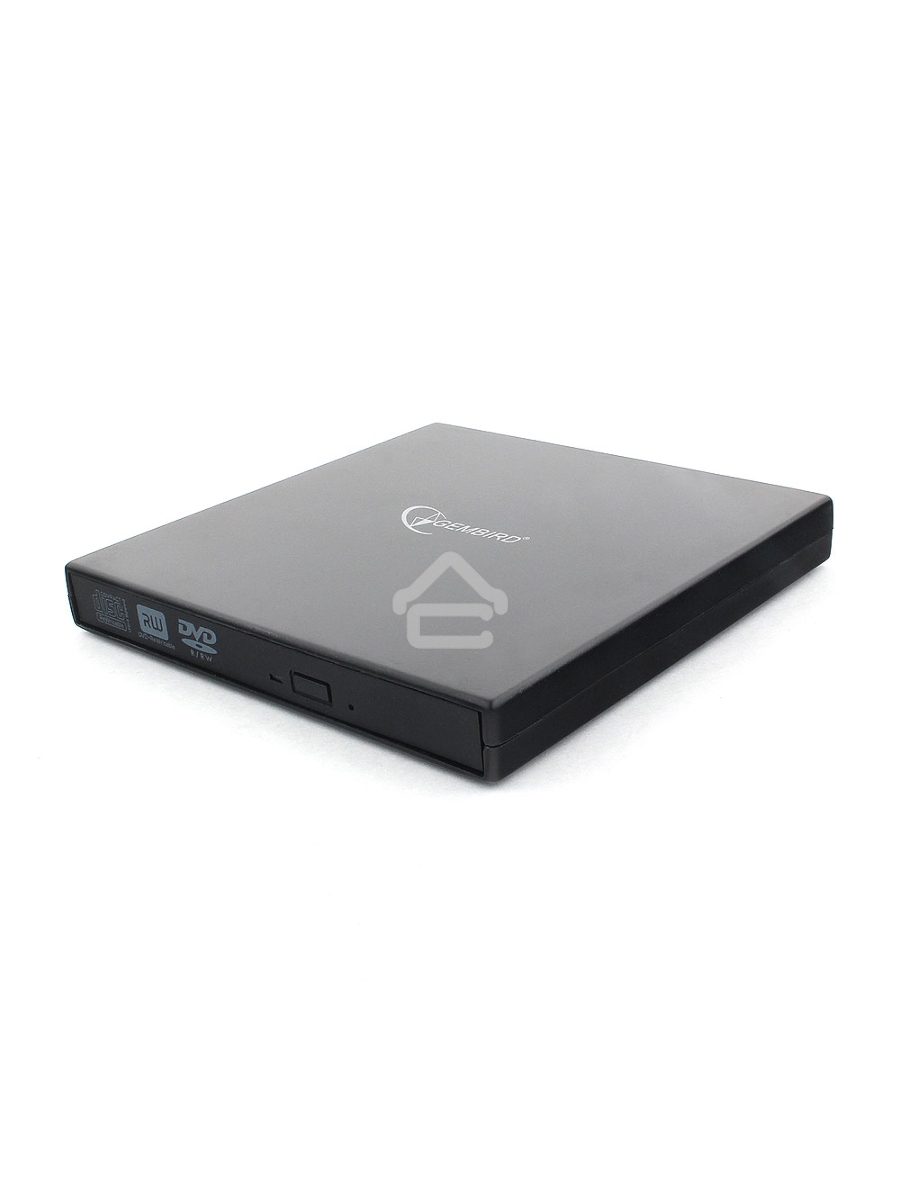 Оптический привод внешний с интерфейсом USB Gembird DVD-USB-02 пластик, черный