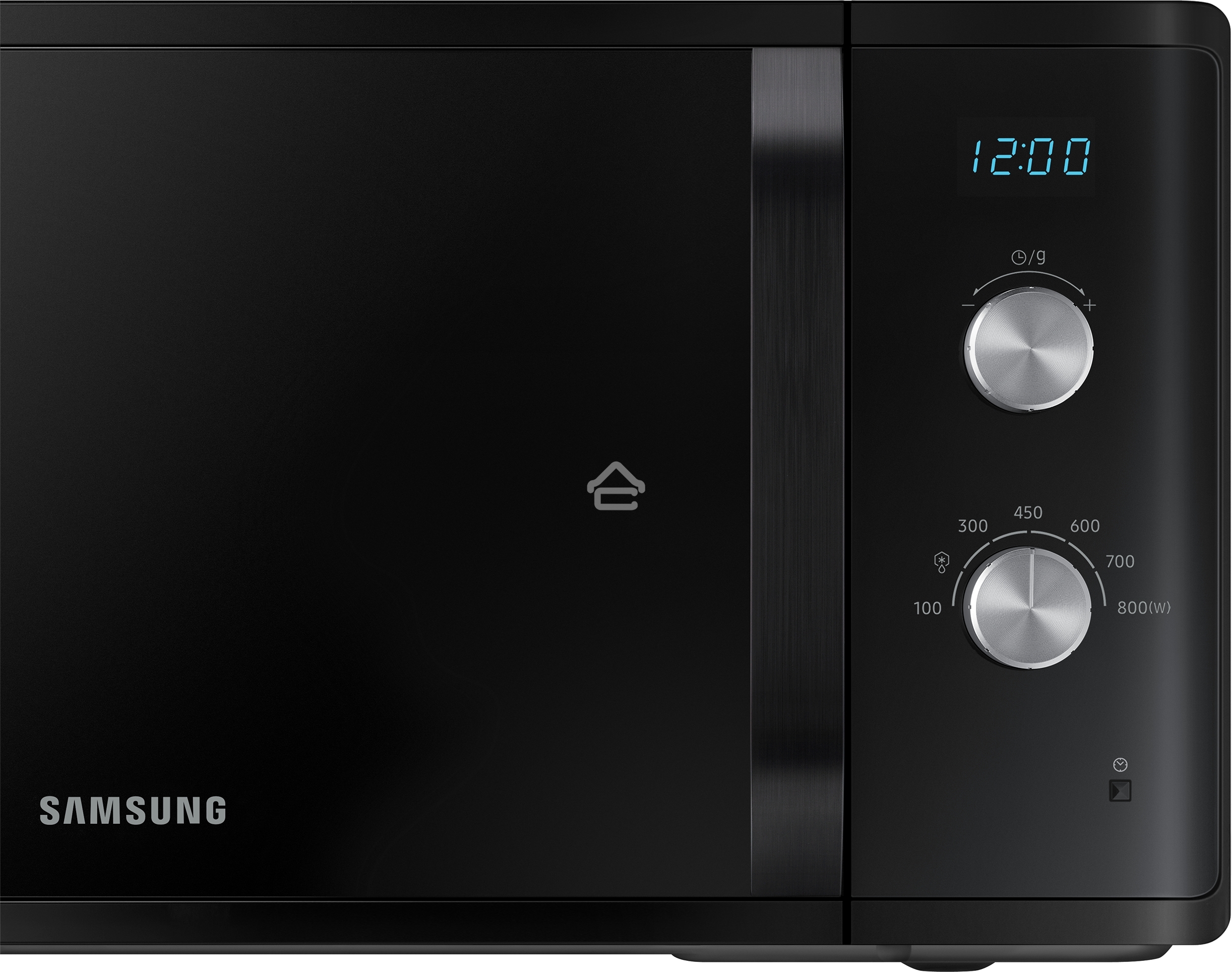 Микроволновая печь Samsung MS23K3614AK черный, 23 л, 800 Вт, переключатели - поворотный механизм
