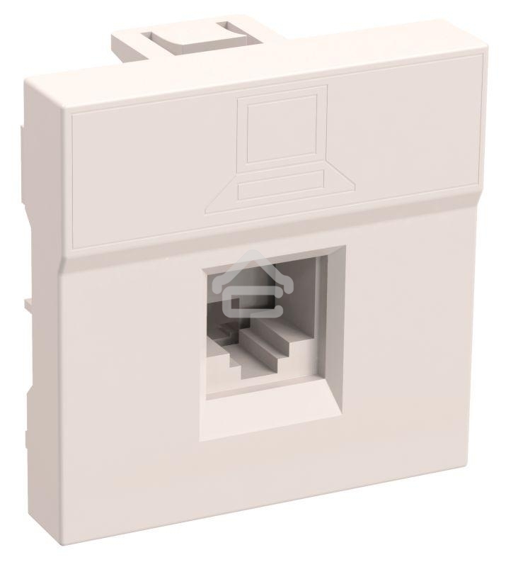 Розетка информационная РКИ-20-00-П RJ-45 UTP кат.5e (на 2 модуля) ПРАЙМЕР белая IEK
