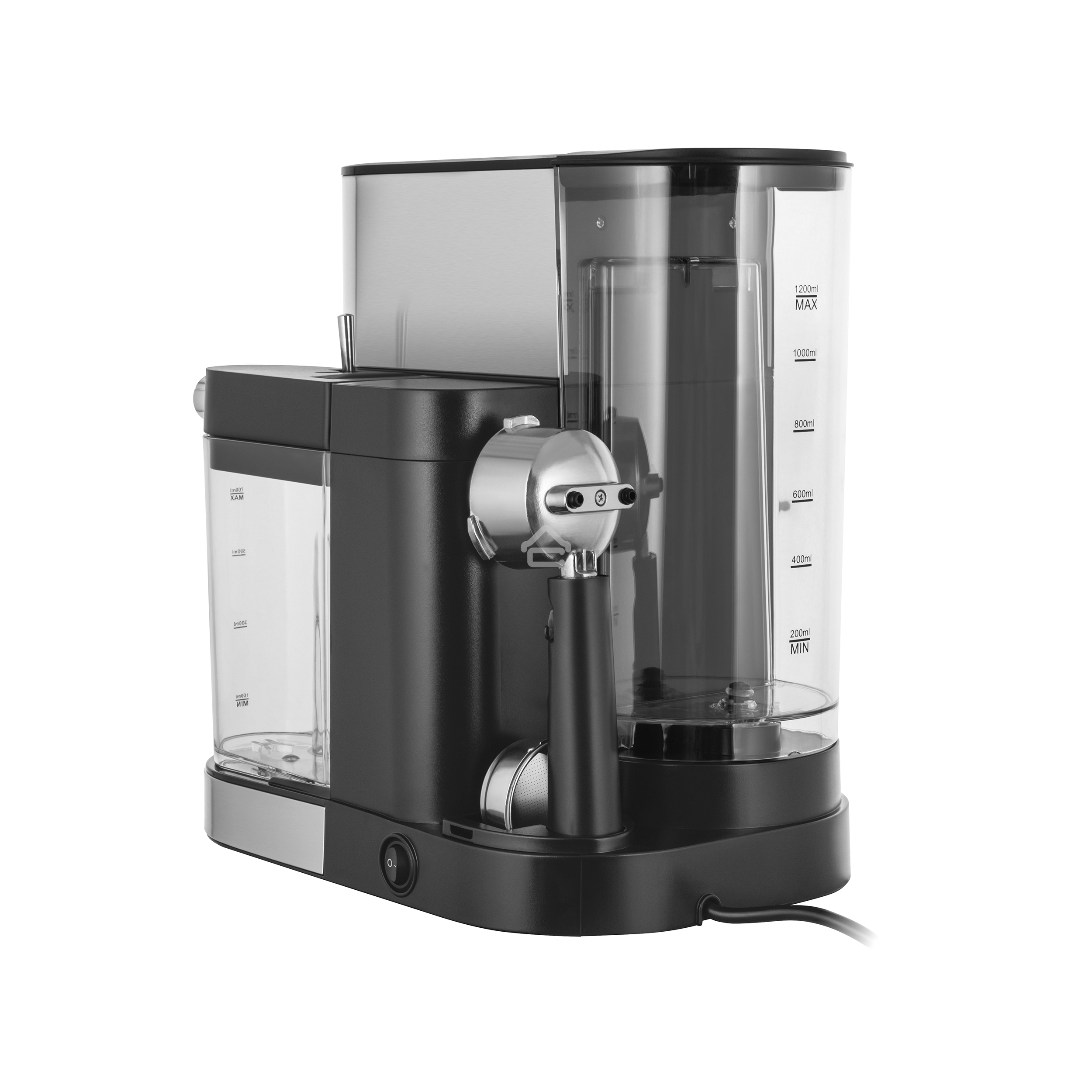 Кофеварка рожковая Maunfeld MF-720S PRO нержавеющая сталь, исп. кофе - молотый/чалды, 1.2 л, 1470 Вт, 15 Бар.