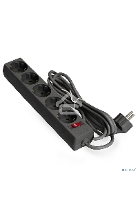 Сетевой фильтр ExeGate EX221188RUS SP-5-5B (5 розеток, 5м, евровилка, черный)