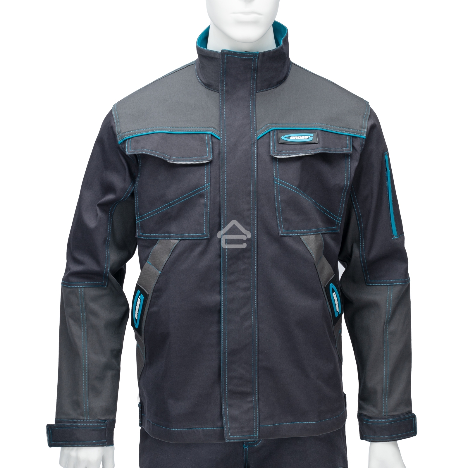 Куртка профессиональная рабочая, 97% хлопок 3% спандекс, XL Gross