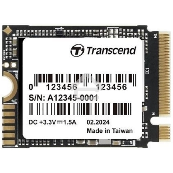 Накопитель SSD Transcend SSD MTE310S, 512Gb, M.2(22x30мм), NVMe, PCIe 4x4, 3D TLC, R/W 3300/1700 Mb/s, IOPs 330 000/690 000, TbW 300, DWPD 0.33, DRAM-less (5 лет)
