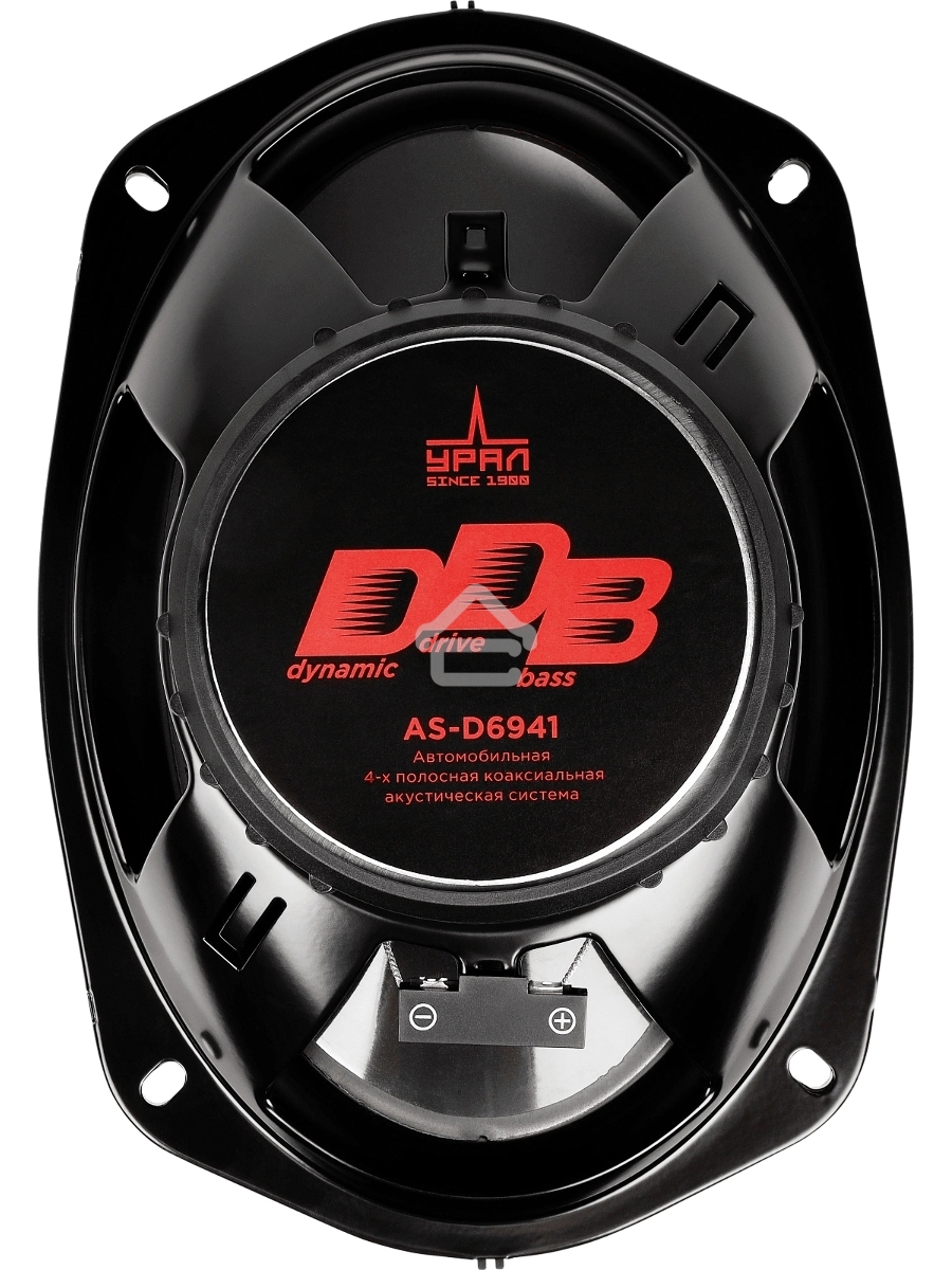 Колонки автомобильные Ural DDB AS-D6941 250Вт 15x23см (6x9дюйм) (ком.:2кол.) коаксиальные четырехполосные