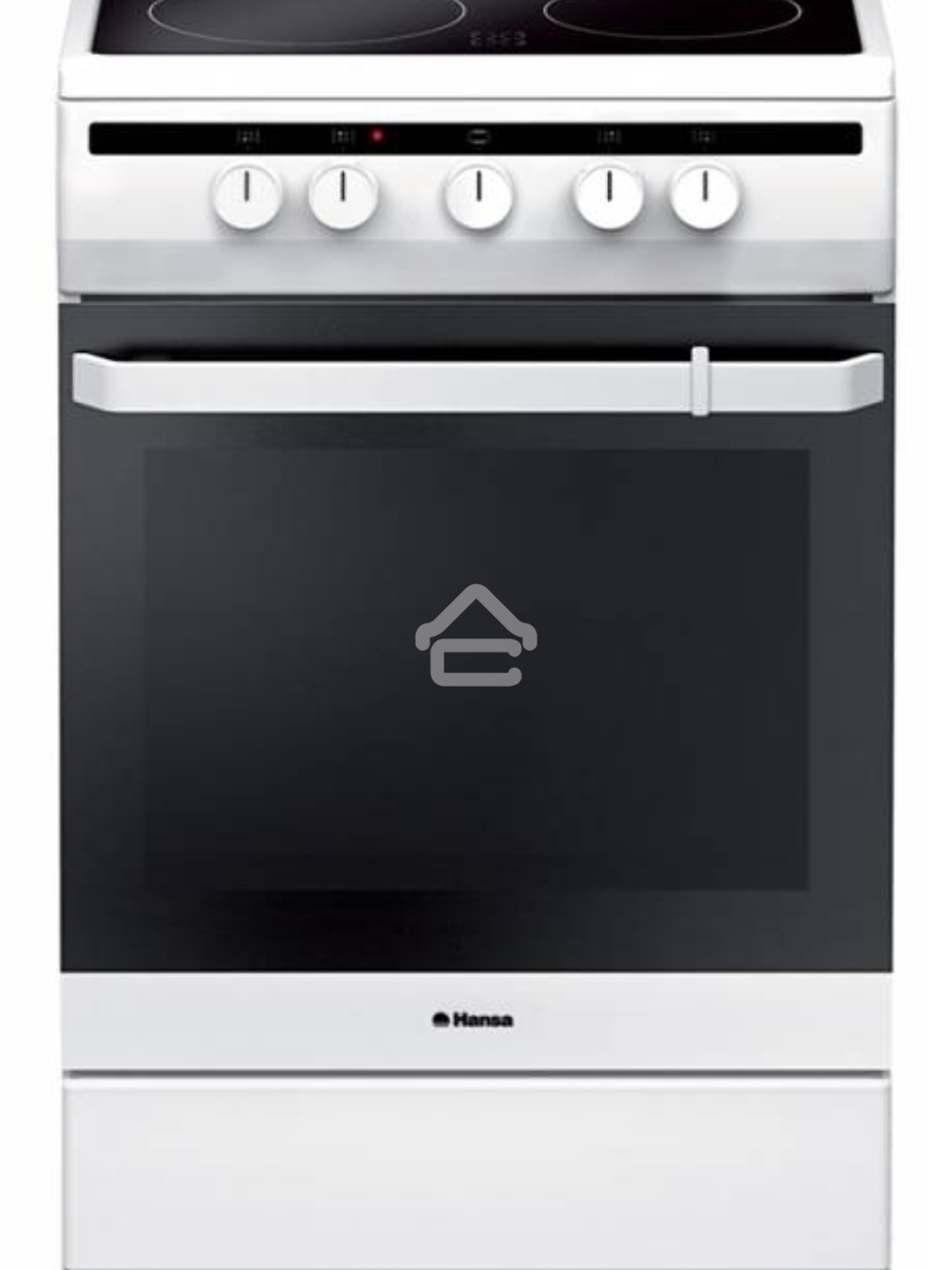 Плита электрическая Hansa FCCW54002 белый, конфорок 4 шт, духовка 68 л, 50 см x 85 см x 60 см