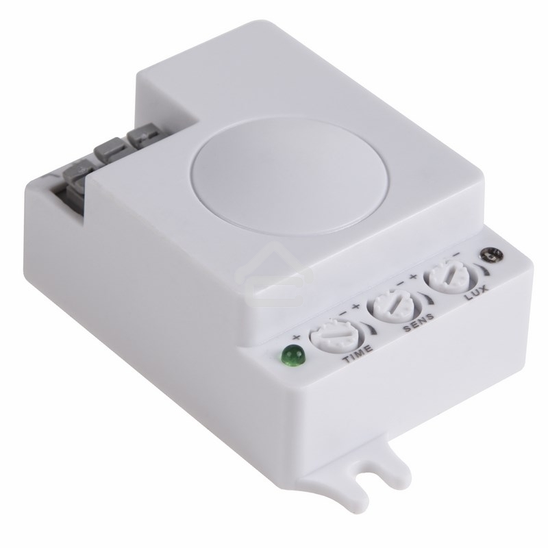 Датчик движения Rexant потолочный микроволновый ДДПМ 02, 180 (гориз)/360 (верт), 1200 Вт, 10-2000 Лк, 3-10 м, 10-900 сек. 5,8 ГГц