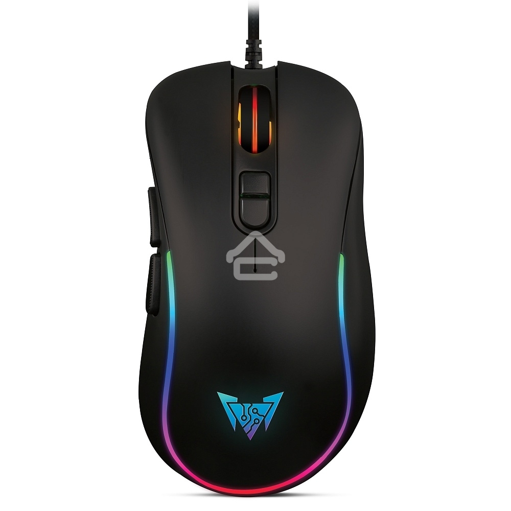 Мышь проводная Crown CMGM-902 черный, 7200 dpi, USB, кнопки - 7