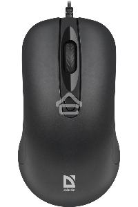 Мышь проводная Defender Classic MB-230 черный, 1600 dpi, USB, кнопки - 4