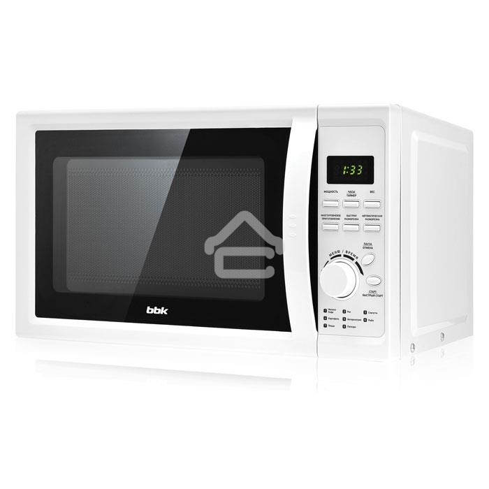 Микроволновая печь BBK 20MWS-719T/WG белый, 20 л, 700 Вт, переключатели -поворотный механизм/кнопки