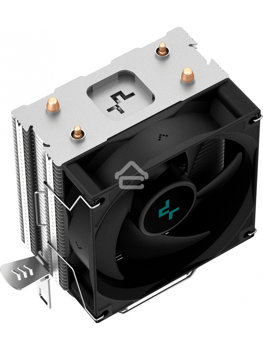 Кулер для процессора DEEPCOOL AG200 черный, 92 мм, алюминий/медь, 3050 об/мин, 30.5 дБ, 4 pin, 100 Вт, 133 мм