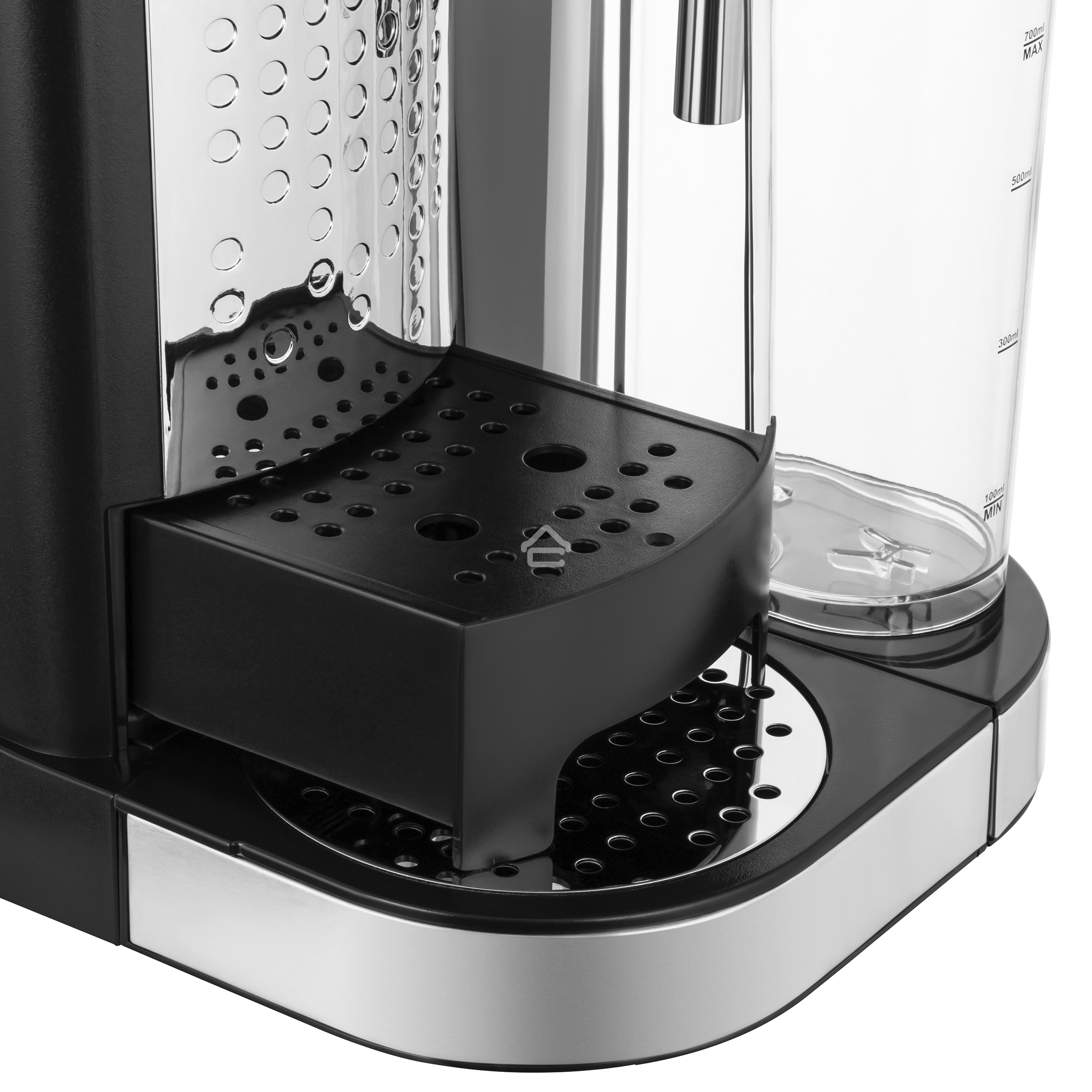Кофеварка рожковая Maunfeld MF-720S PRO нержавеющая сталь, исп. кофе - молотый/чалды, 1.2 л, 1470 Вт, 15 Бар.