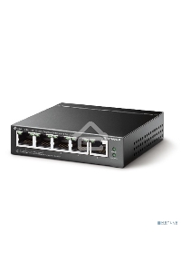 Коммутатор 5-Port 10/100Mbps Unmanaged Switch with 4-Port PoE, meta case, desktop mount, PoE budget 41W.
