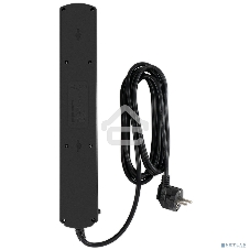Сетевой фильтр Ippon BK-6-EU-3-10-B 3 м, 6 розеток, черный, коробка