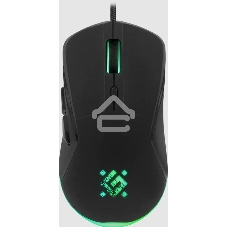 Мышь проводная Defender Arga GM-049 черный, 3600 dpi, USB, кнопки - 6