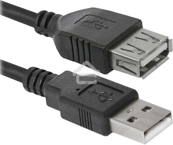 Кабель USB Defender USB02-17 USB2.0 AM-AF, 5.0м