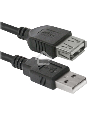 Кабель USB Defender USB02-17 USB2.0 AM-AF, 5.0м (87454)