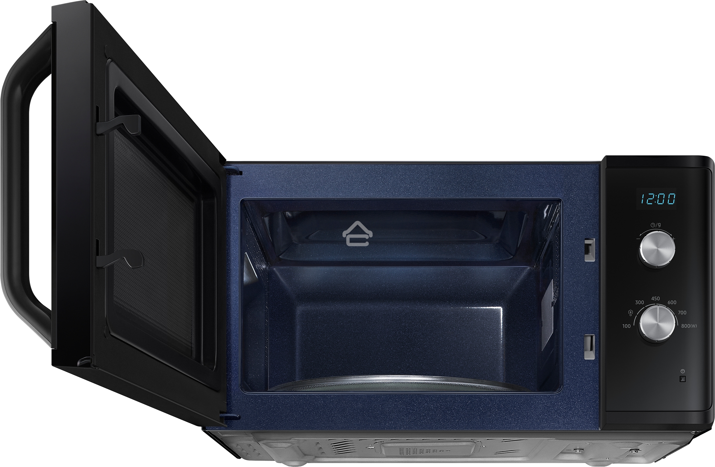Микроволновая печь Samsung MS23K3614AK черный, 23 л, 800 Вт, переключатели - поворотный механизм