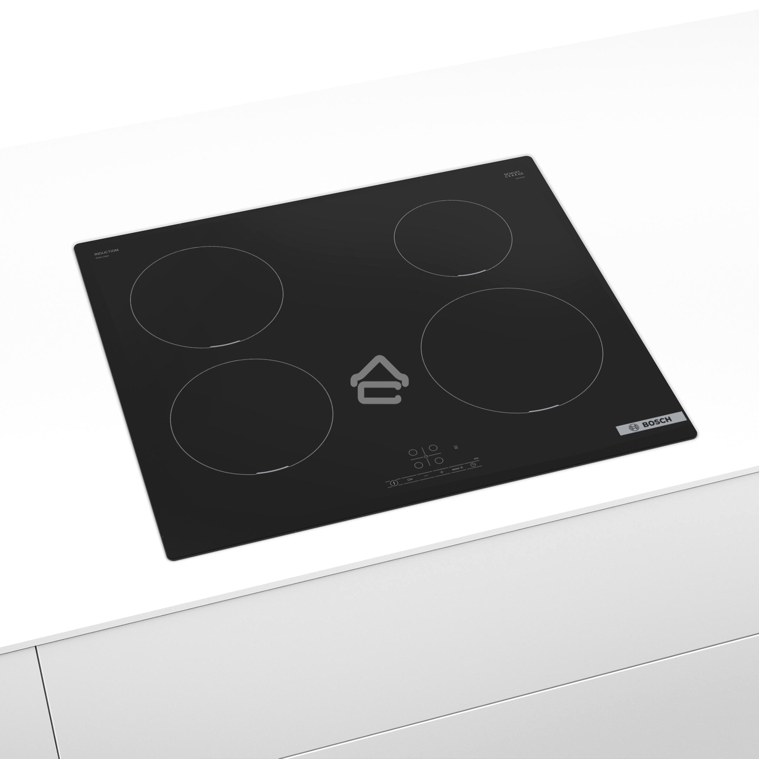 Индукционная варочная панель Bosch Serie 4 PUE611BB5E, индукционные, независимая, черный