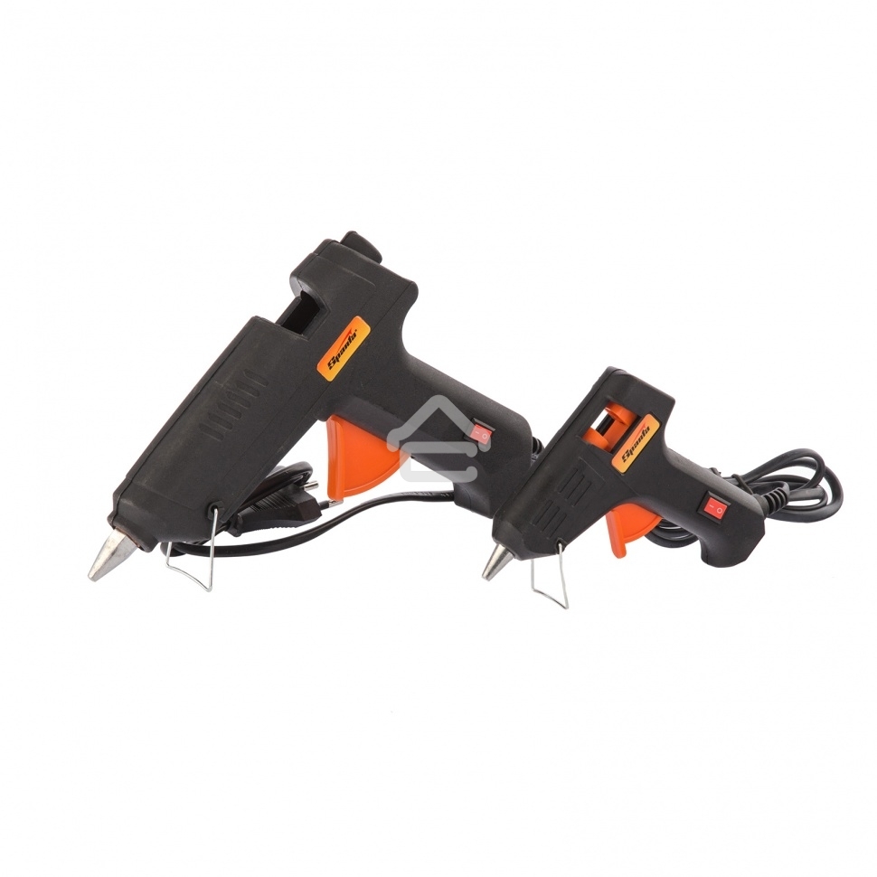 Набор клеевых пистолетов в кейсе, 7/11 мм, 20/100 Вт, 3/8 г./мин., выключательSparta