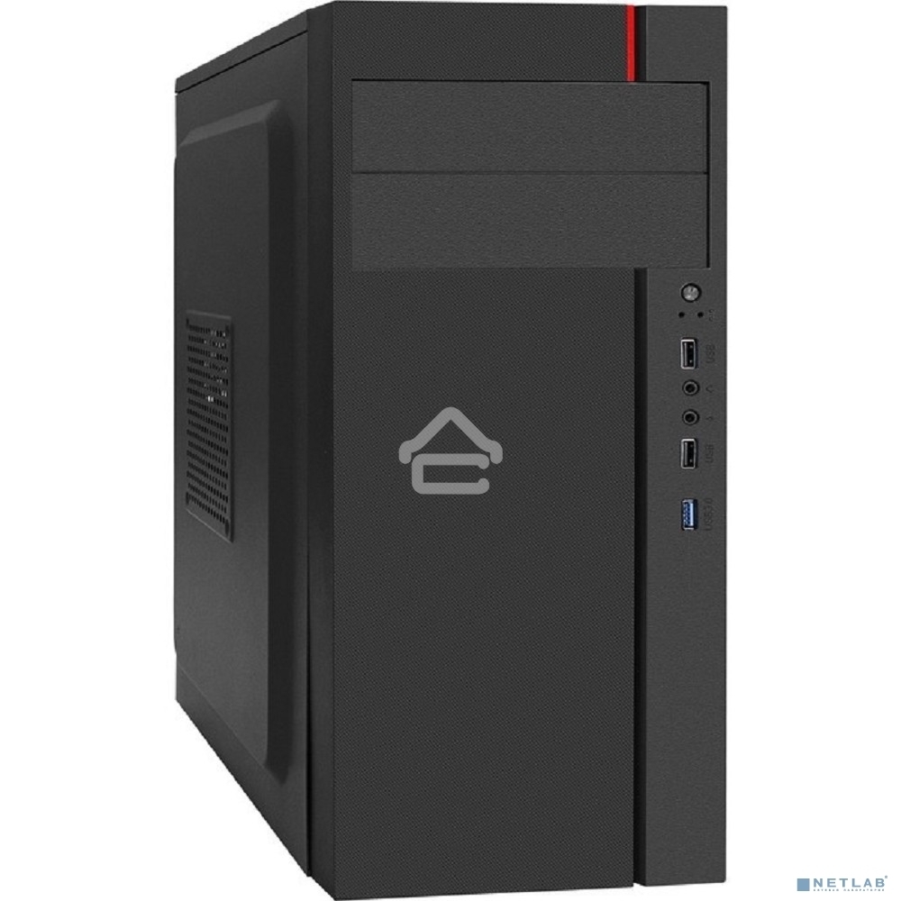 Компьютерный корпус Miditower ExeGate AA-440U-AA450 (ATX, AA450 8 см, 2*USB+1*USB 3.0, аудио, черный)