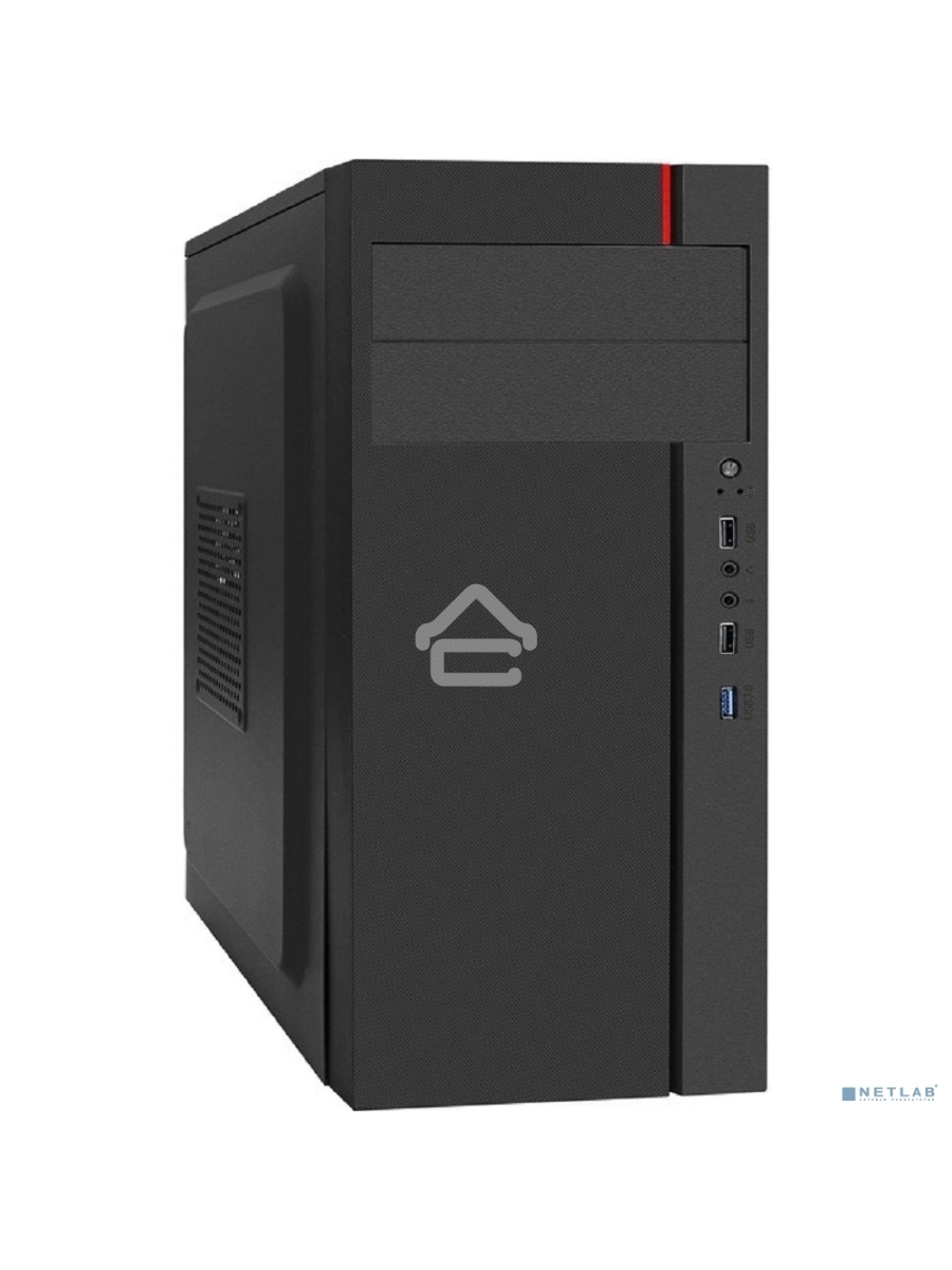 Компьютерный корпус Miditower ExeGate AA-440U-AA450 (ATX, AA450 8 см, 2*USB+1*USB3.0, аудио, черный)