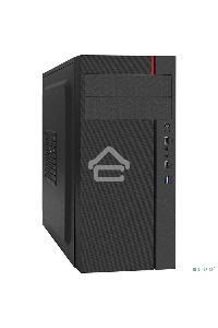 Компьютерный корпус Miditower ExeGate AA-440U-AA450 (ATX, AA450 8 см, 2*USB+1*USB3.0, аудио, черный)