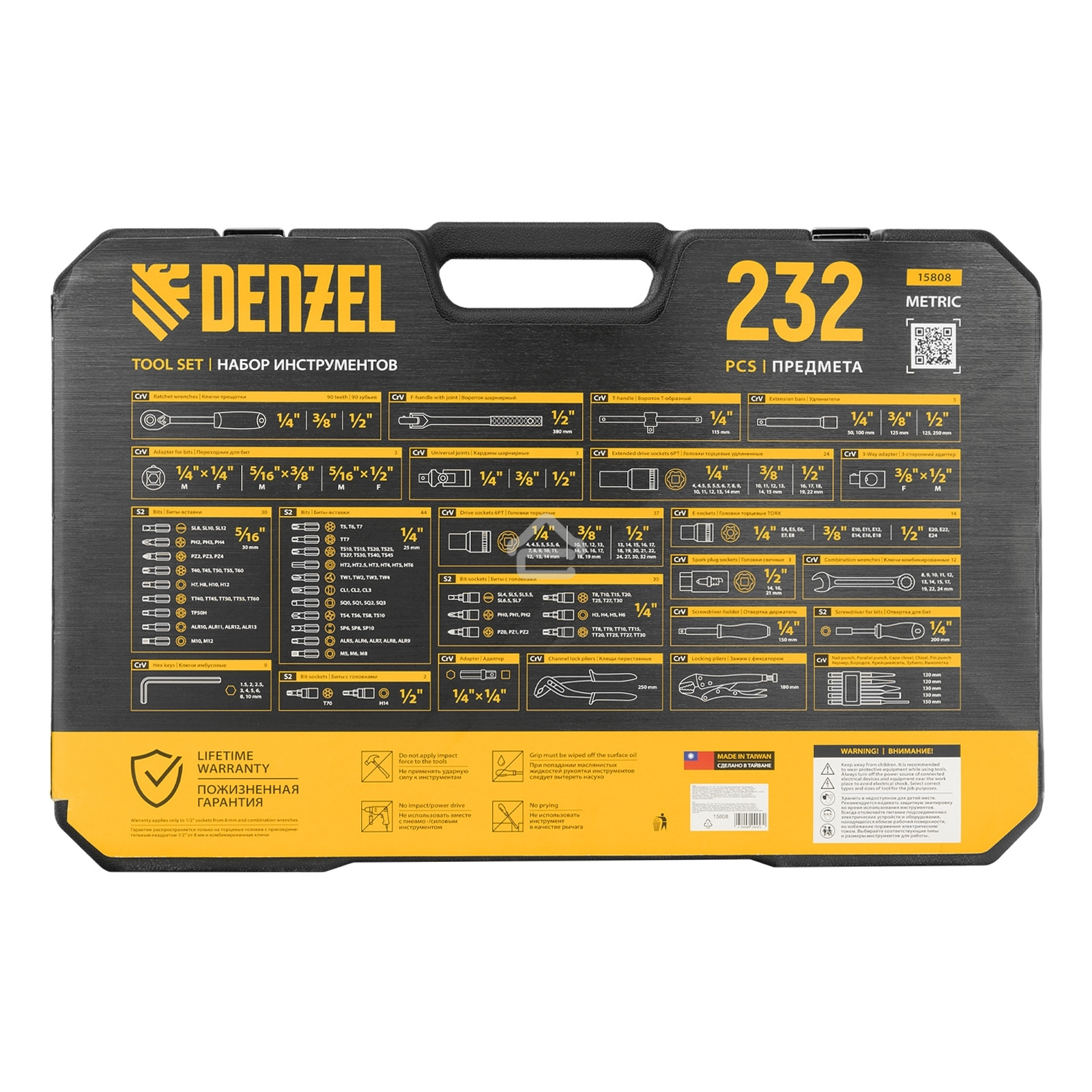 Набор инструментов Denzel 1/2