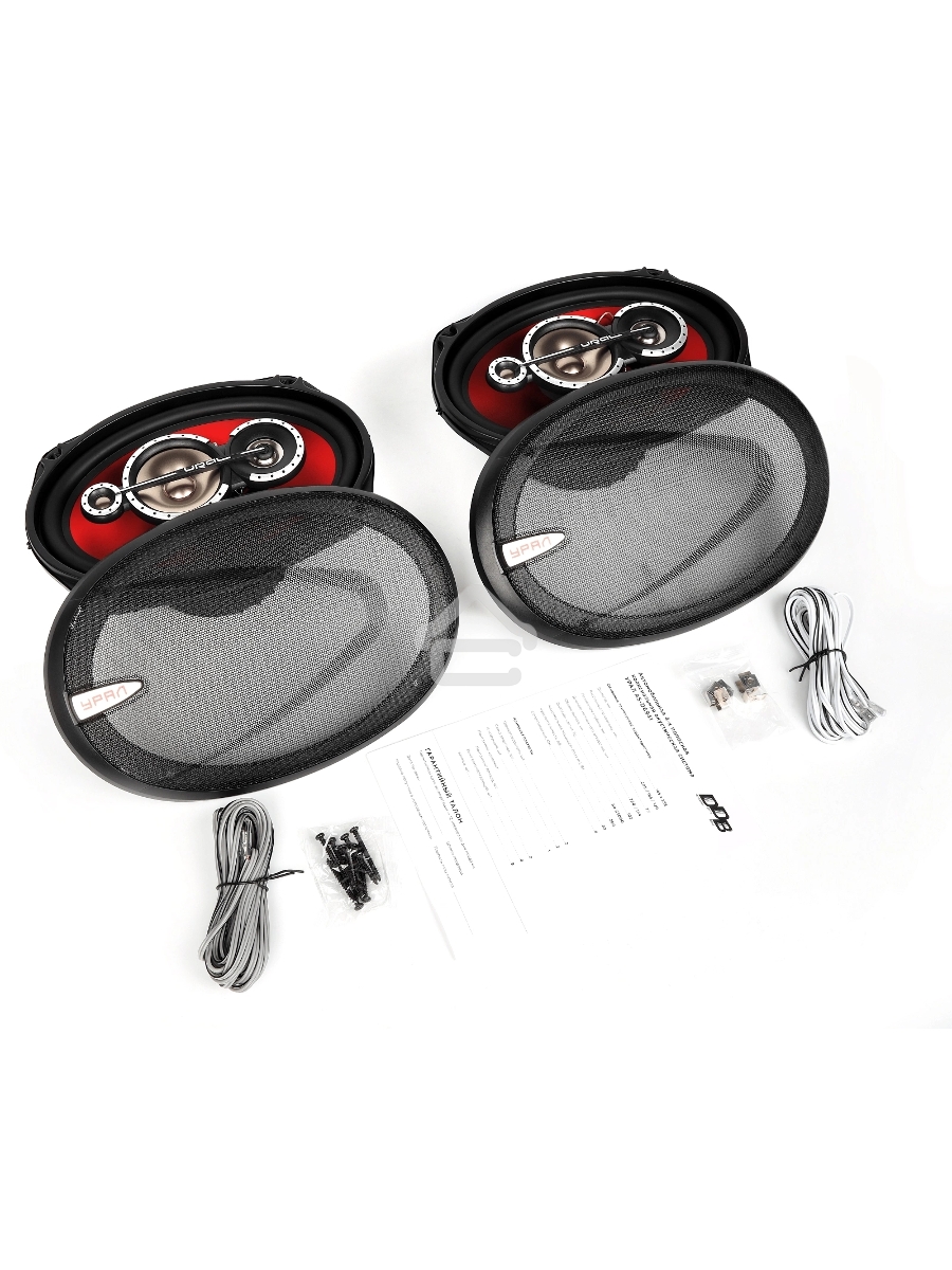 Колонки автомобильные Ural DDB AS-D6941 250Вт 15x23см (6x9дюйм) (ком.:2кол.) коаксиальные четырехполосные