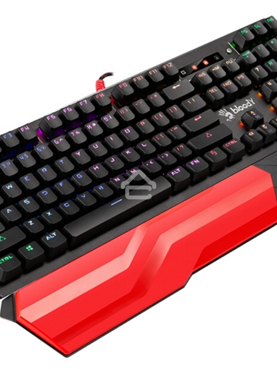 Клавиатура A4 B975 механическая черный USB Gamer LED (подставка для запястий)