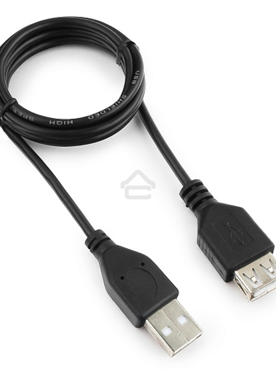 Кабель Гарнизон Кабель удлинитель USB 2.0, AM/AF, 1м, пакет (GCC-USB2-AMAF-1M)