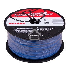 Провод ПГВА Rexant 1х0.50 мм², синий, бухта 100 м